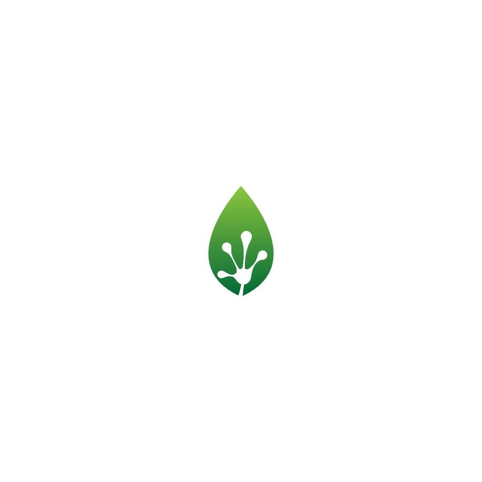 Hand frogl logo icon vector