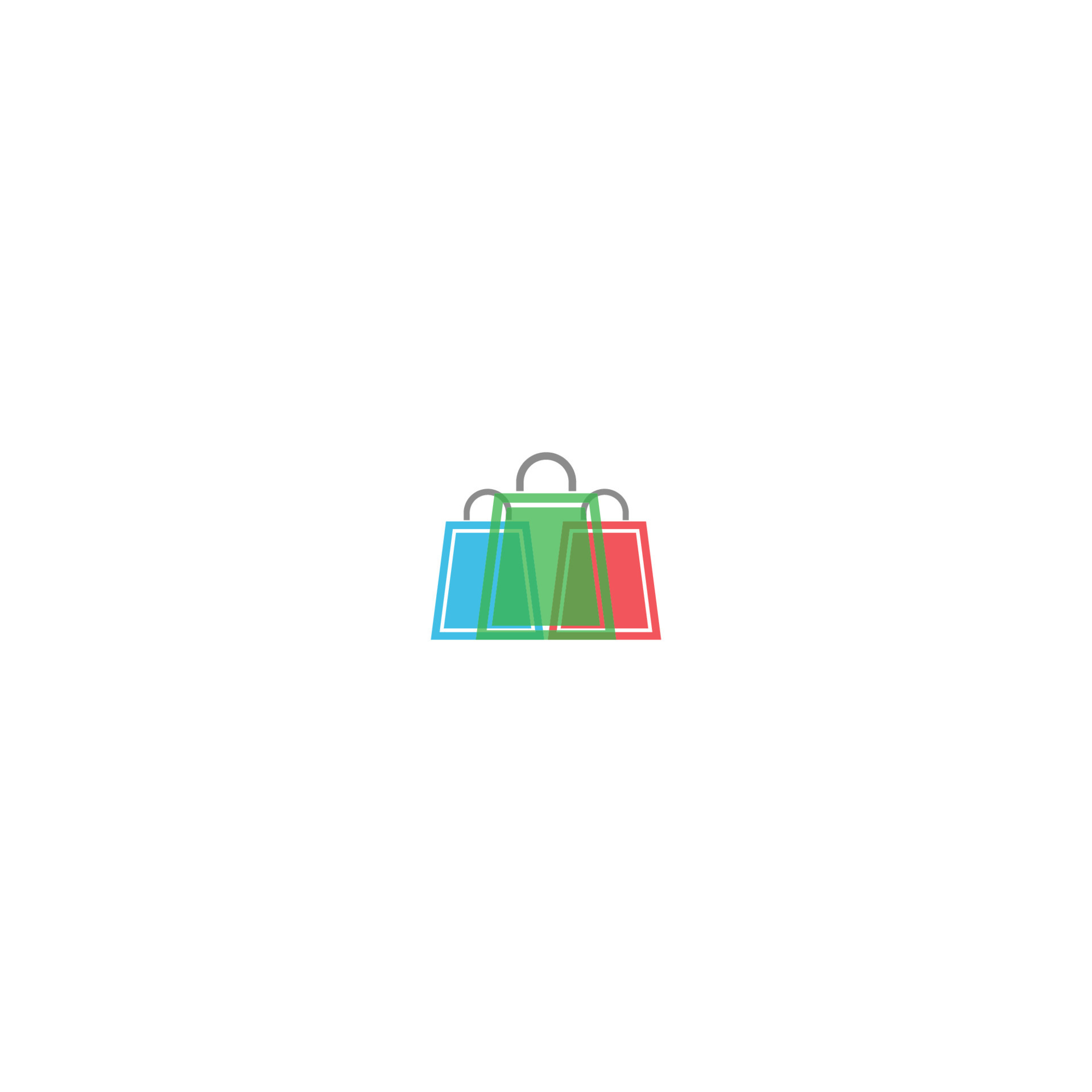 Basket, Bag, Concept online shop logo icon 7051255 Vector Art at Vecteezy