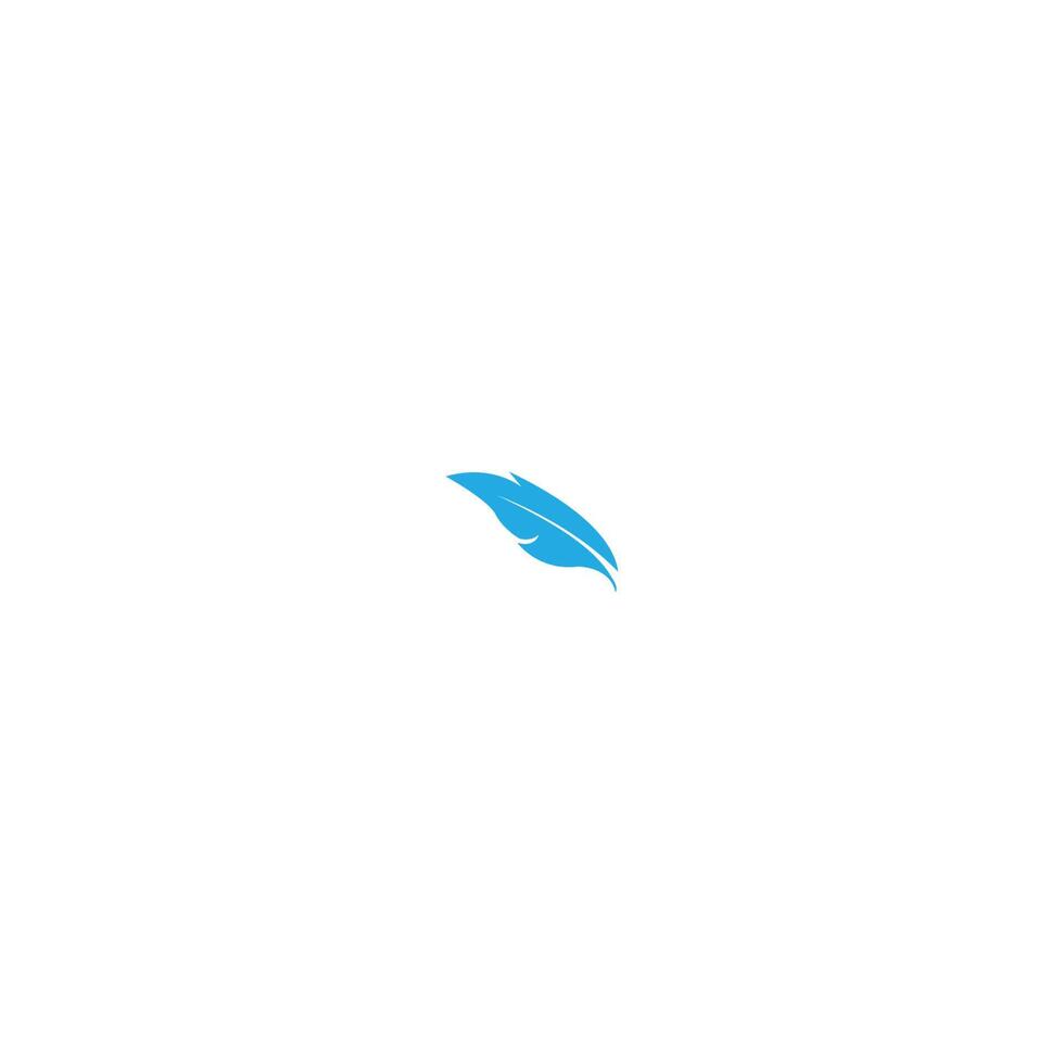 feather logo icon vector