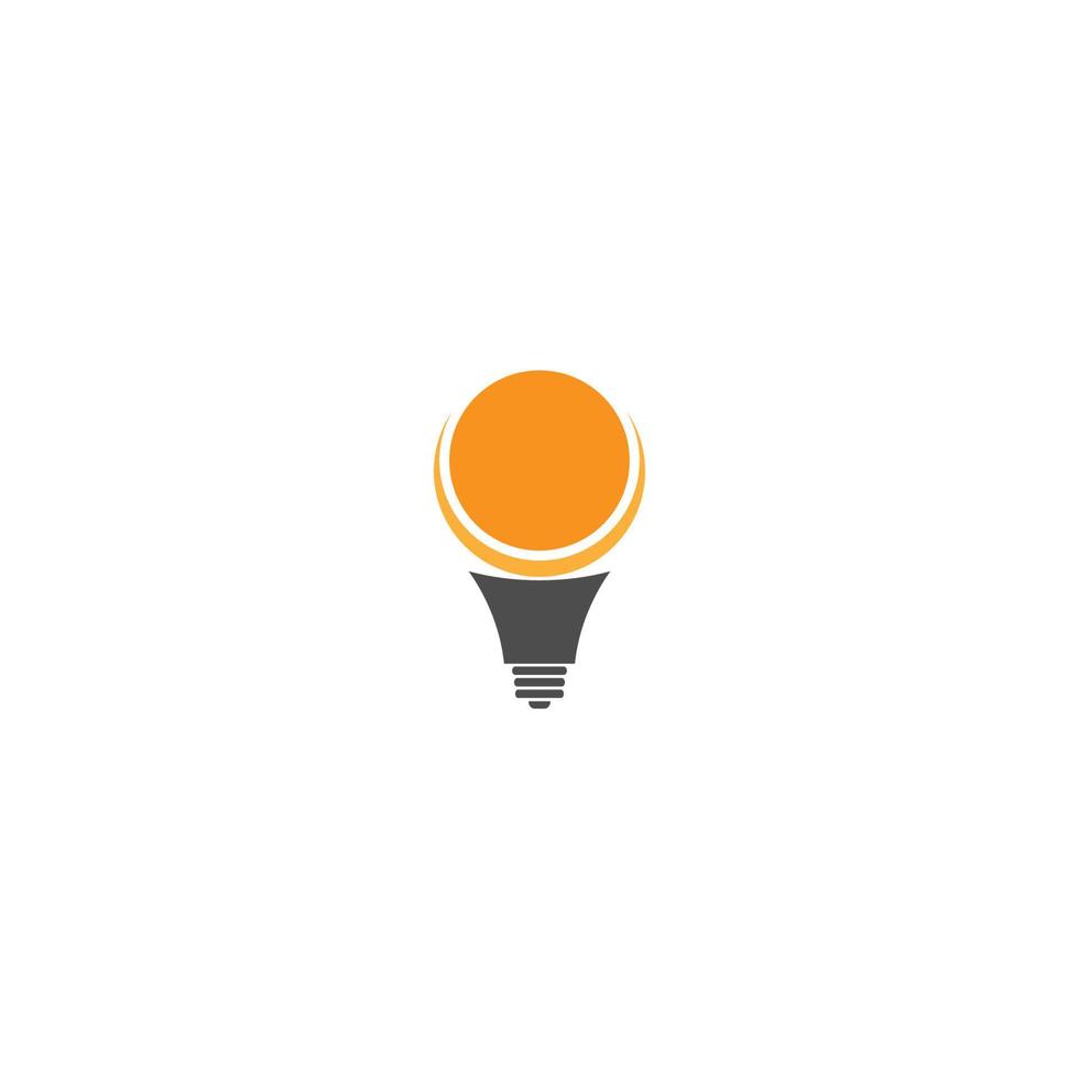 Light bulb lamp  idea logo icon vector