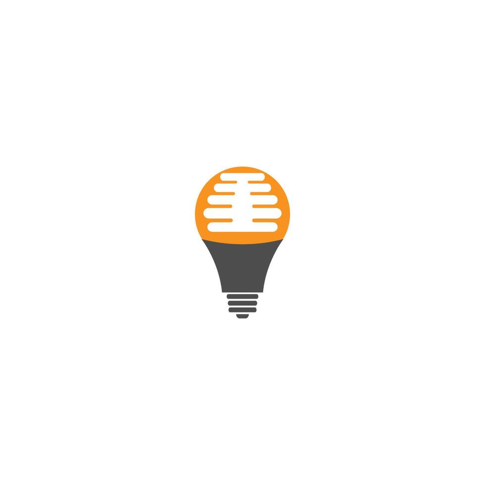 Light bulb lamp  idea logo icon vector