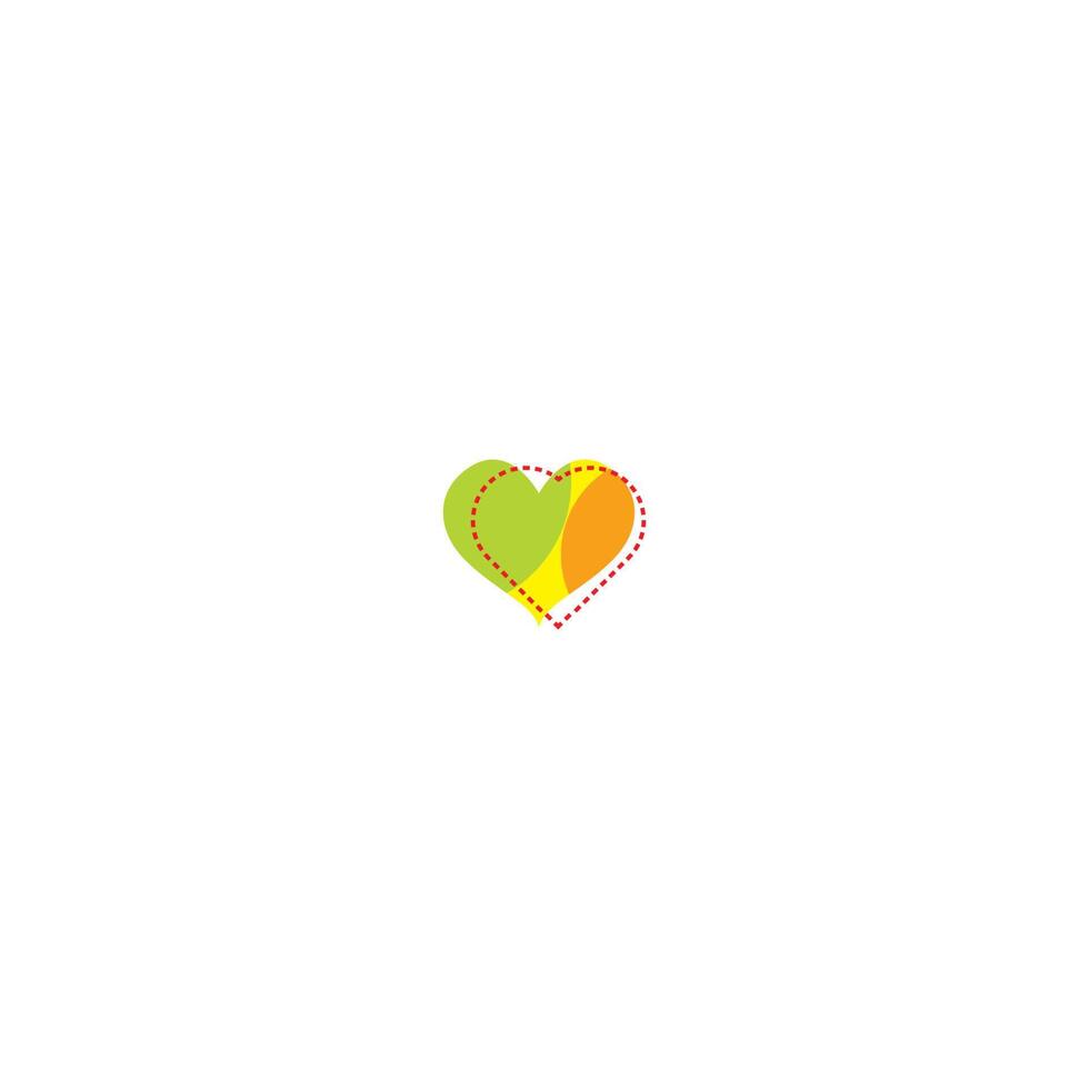 Love logo icon template vector