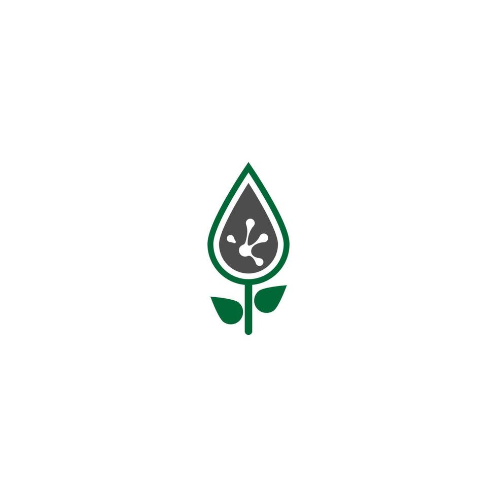 Hand frog print logo tree icon vector