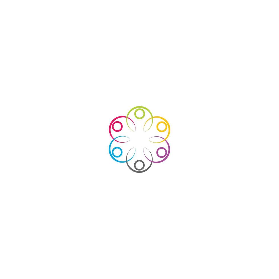 Family logo template icon vector