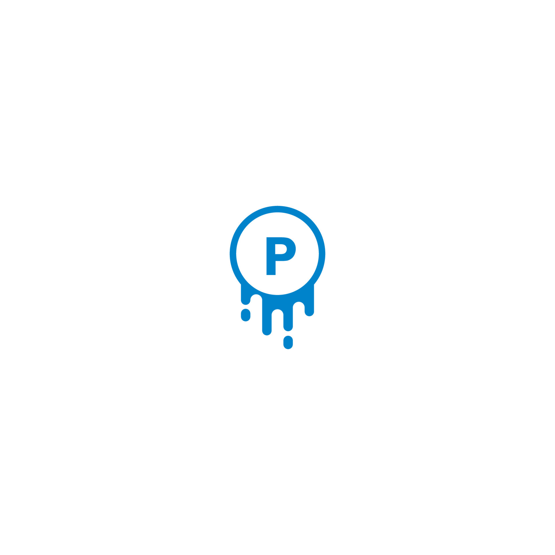 P Alphabet Play Logo Design Concept Stock Vector - Illustration of blue,  style: 200734811