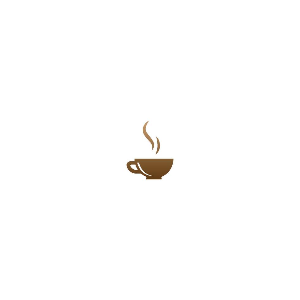 Coffee cup logo vector cafe icon