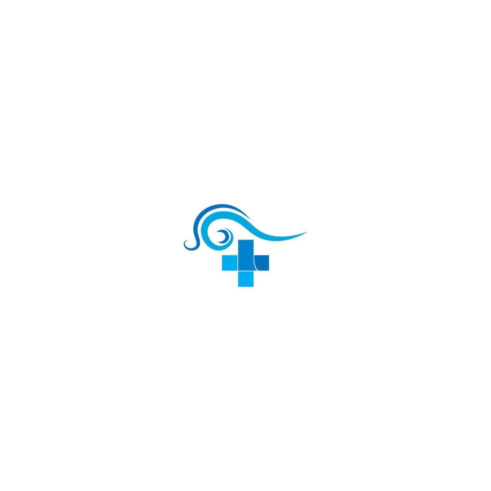 Healty wave logo icon vector