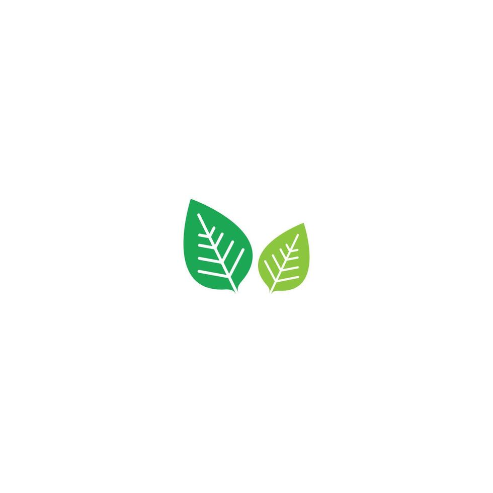 Leaf icon logo template vector