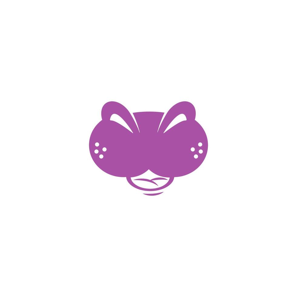 Animal face design icon vector