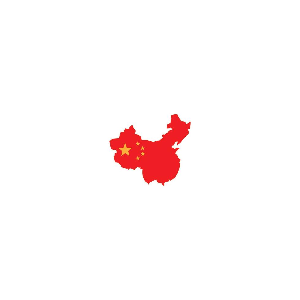 china flag icon vector