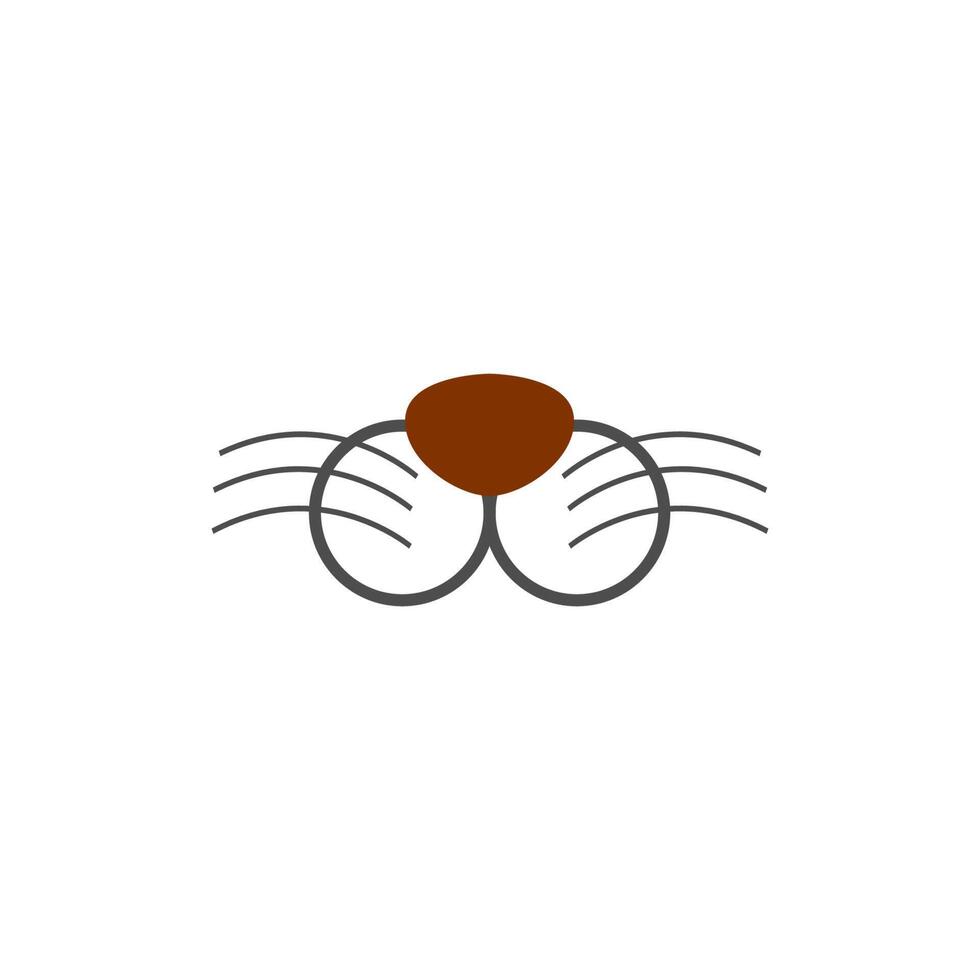 Animal face design icon vector