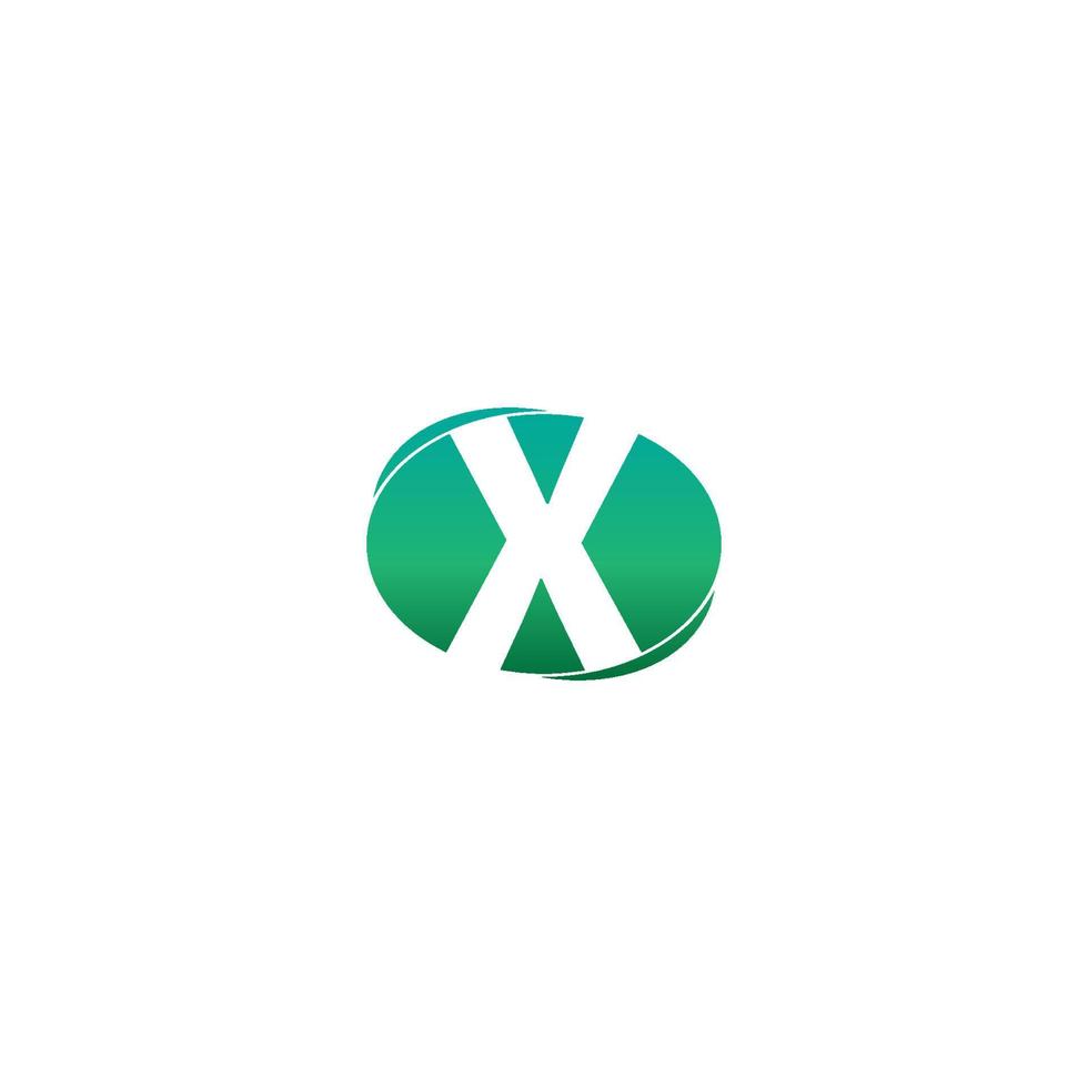 diseño creativo del logotipo del icono de la letra x vector