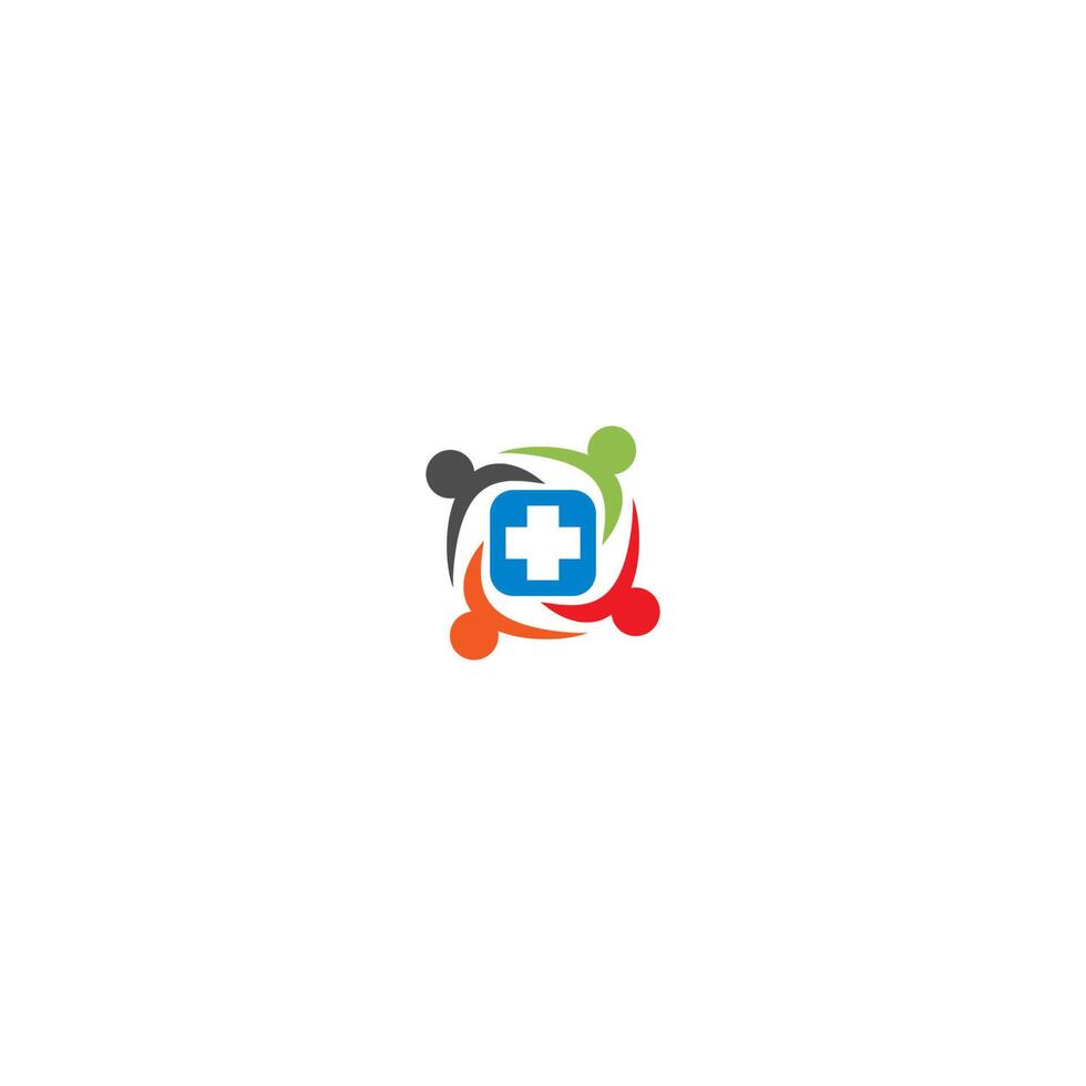 Community care, Hospital care, Clinic care logo icon vector