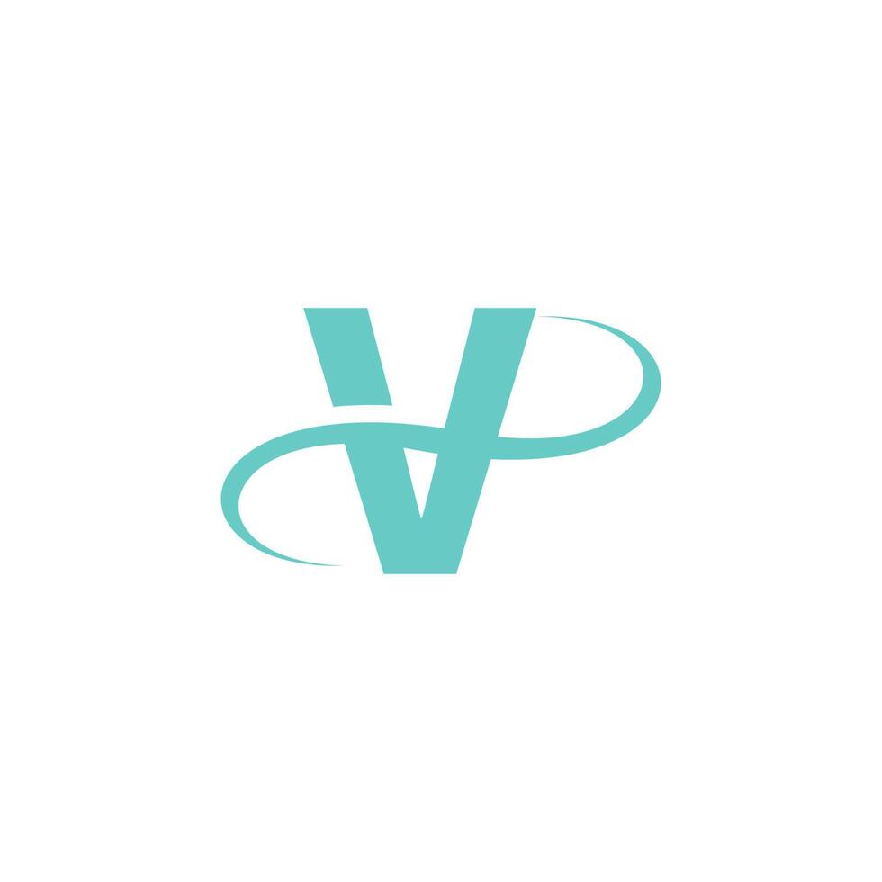 vector de diseño de icono de logotipo de letra v