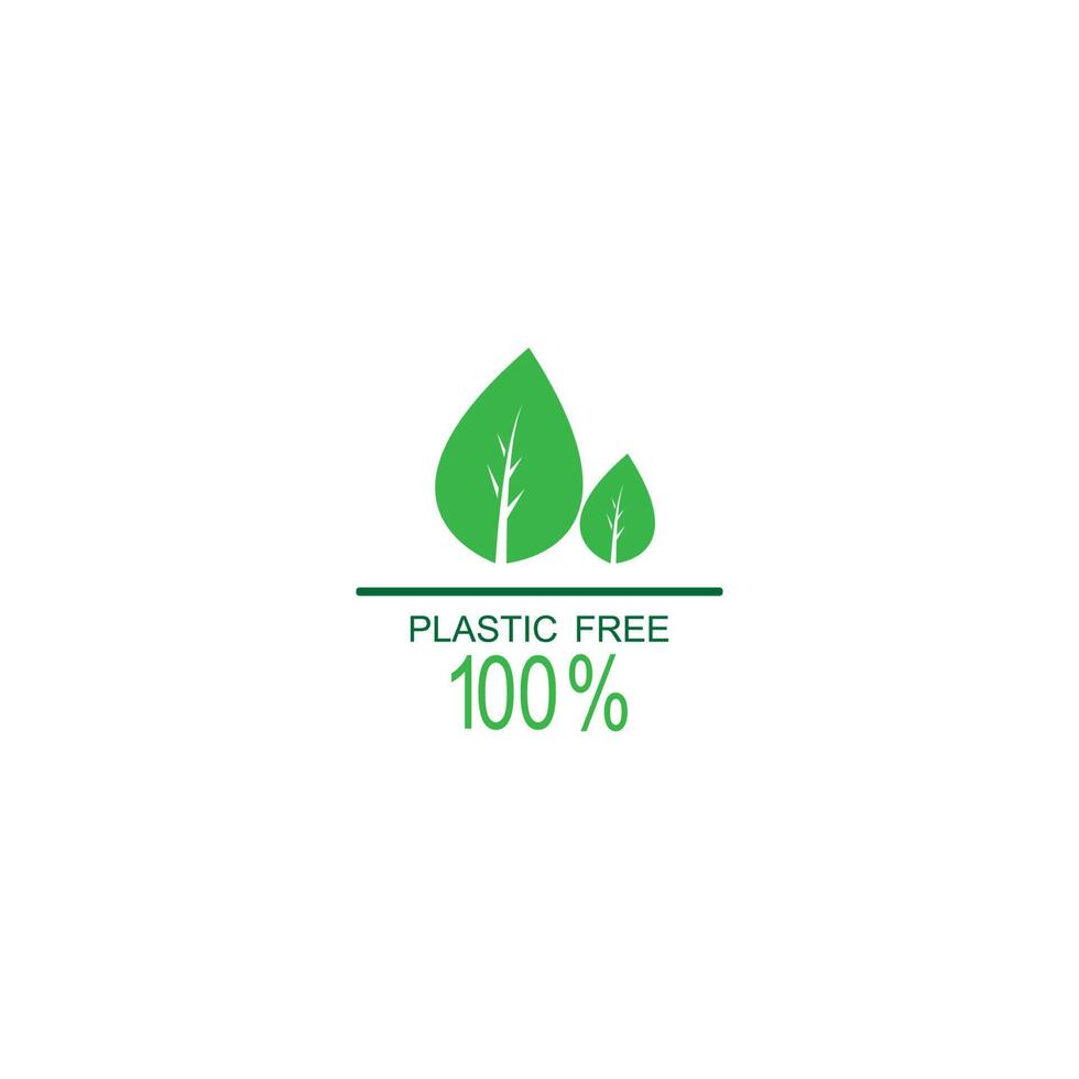 icono 100 por ciento, natural, vegano, orgánico, aniversario, ilustración de diseño de etiquetas vector