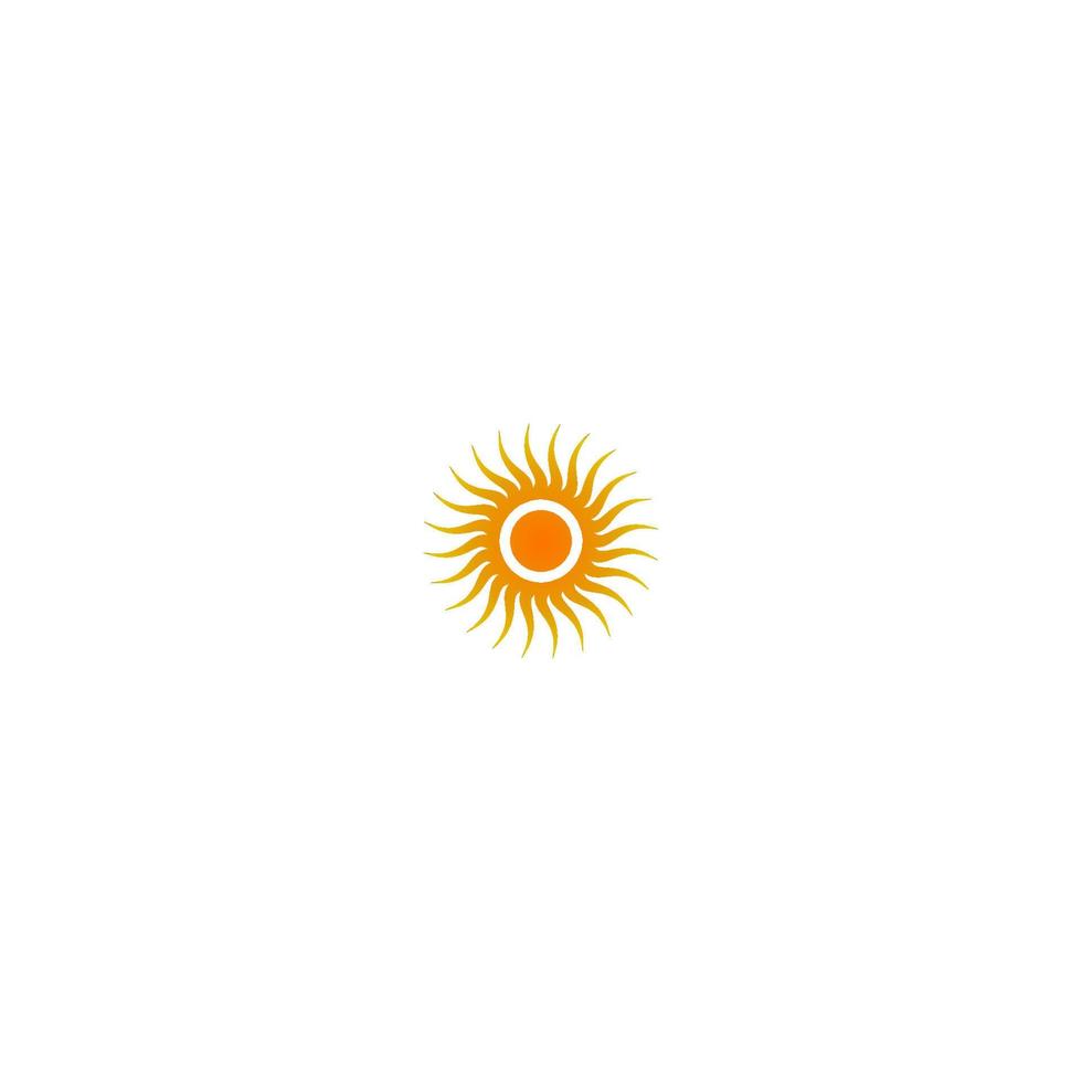 Sun logo icon template vector
