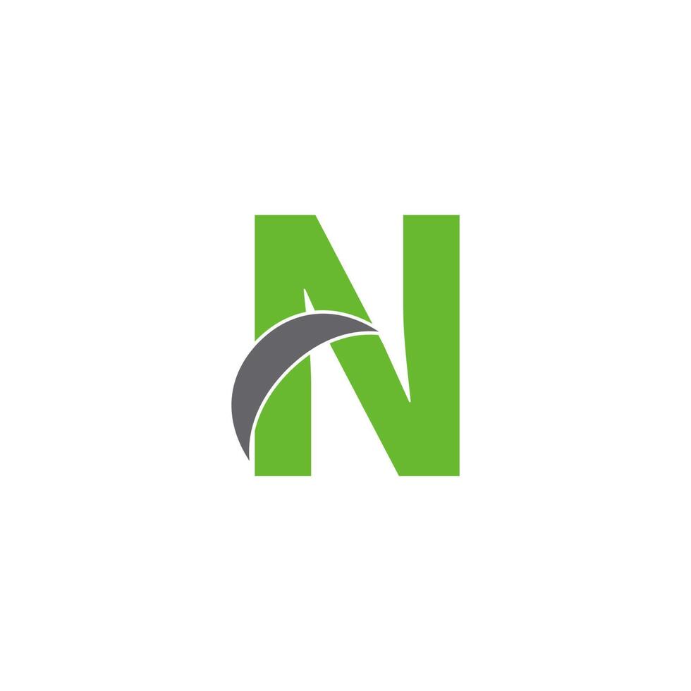 Letter N logo icon design concept vector