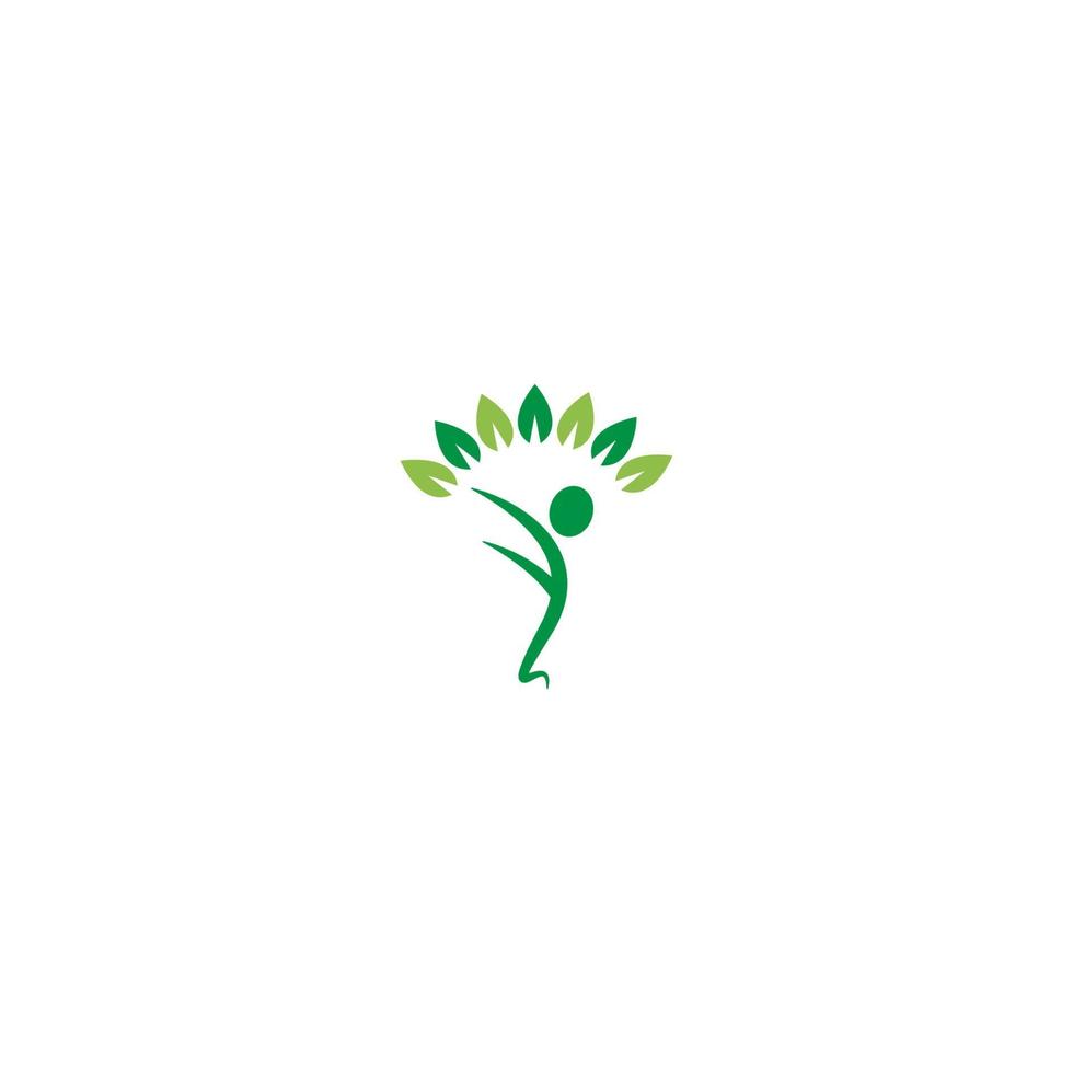 leaf logo icon illustration. community, vector design care