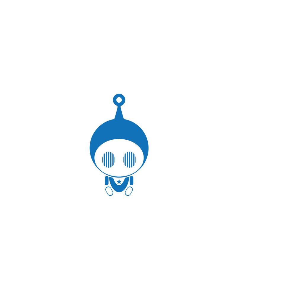 icono de logotipo de robot vector