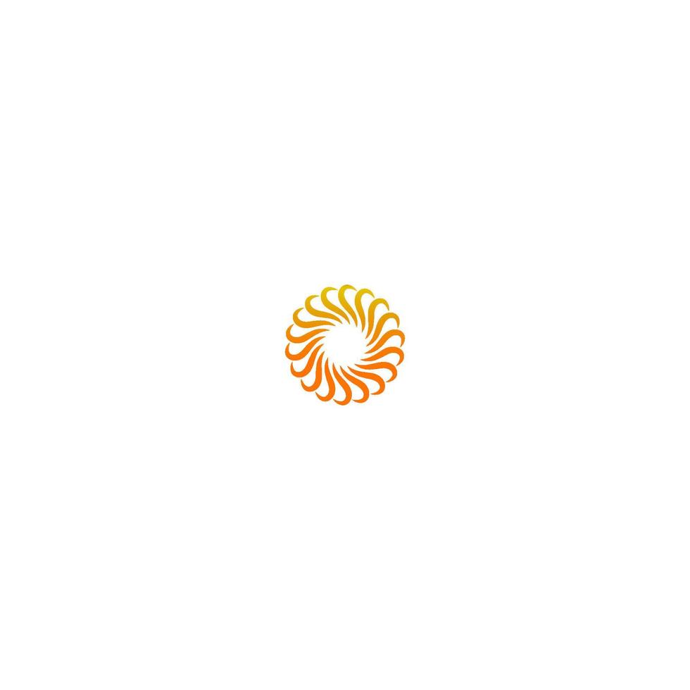 Sun logo icon template vector