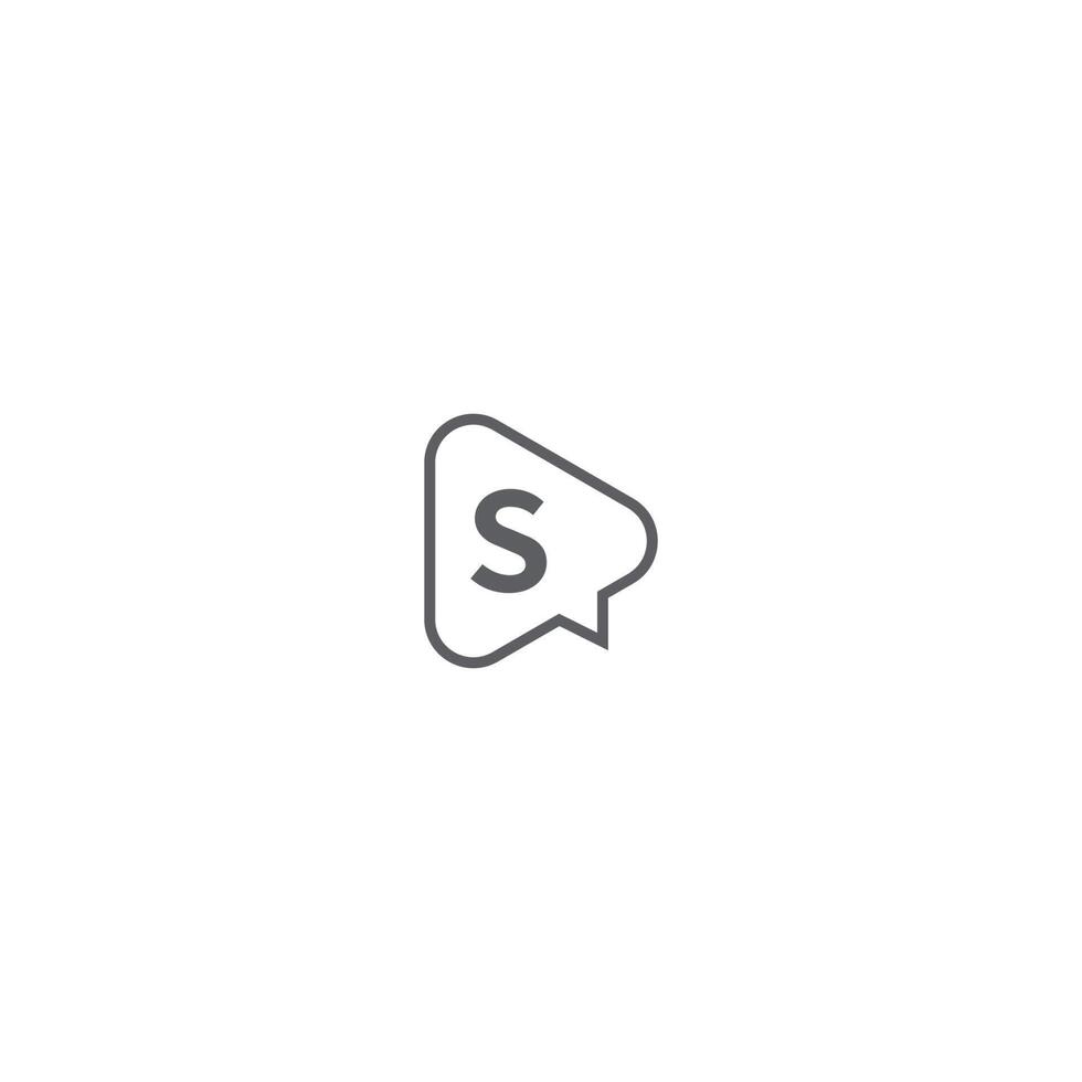 Letter S  logo icon flat design concept vector