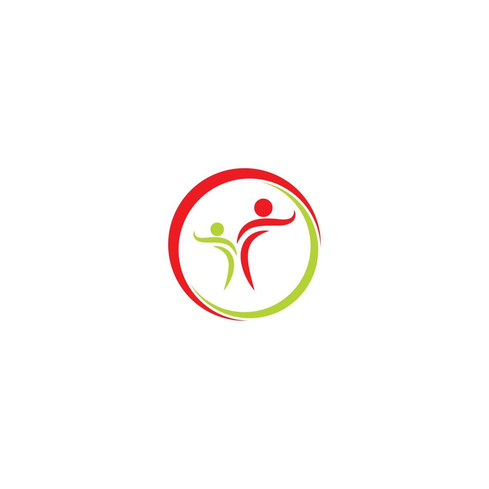comunidad, ilustración del logotipo del icono de adopción vector