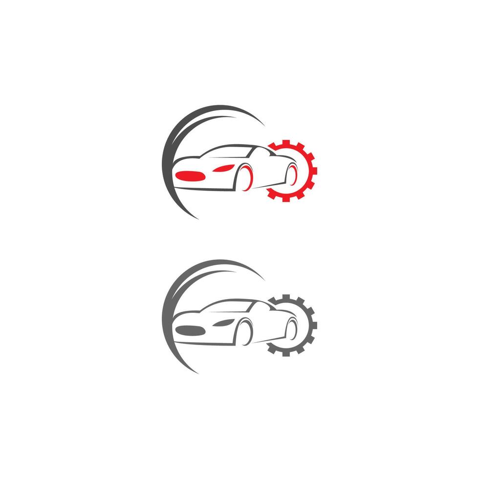 vector de logotipo de ilustración de coche automático