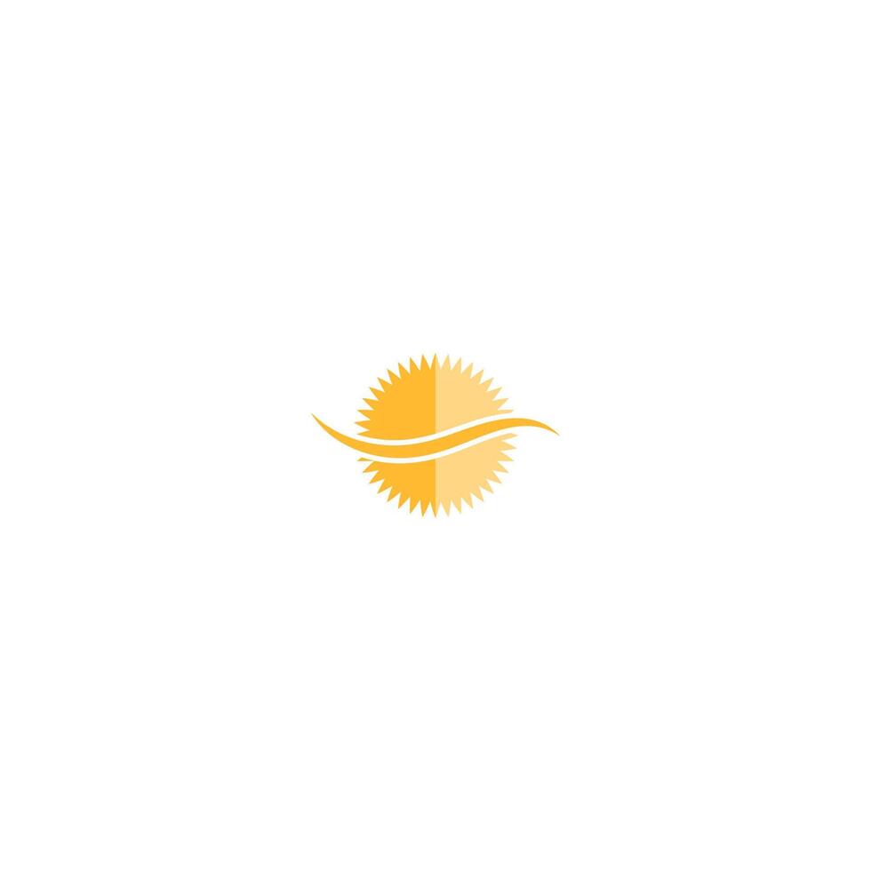 Sun logo icon template vector