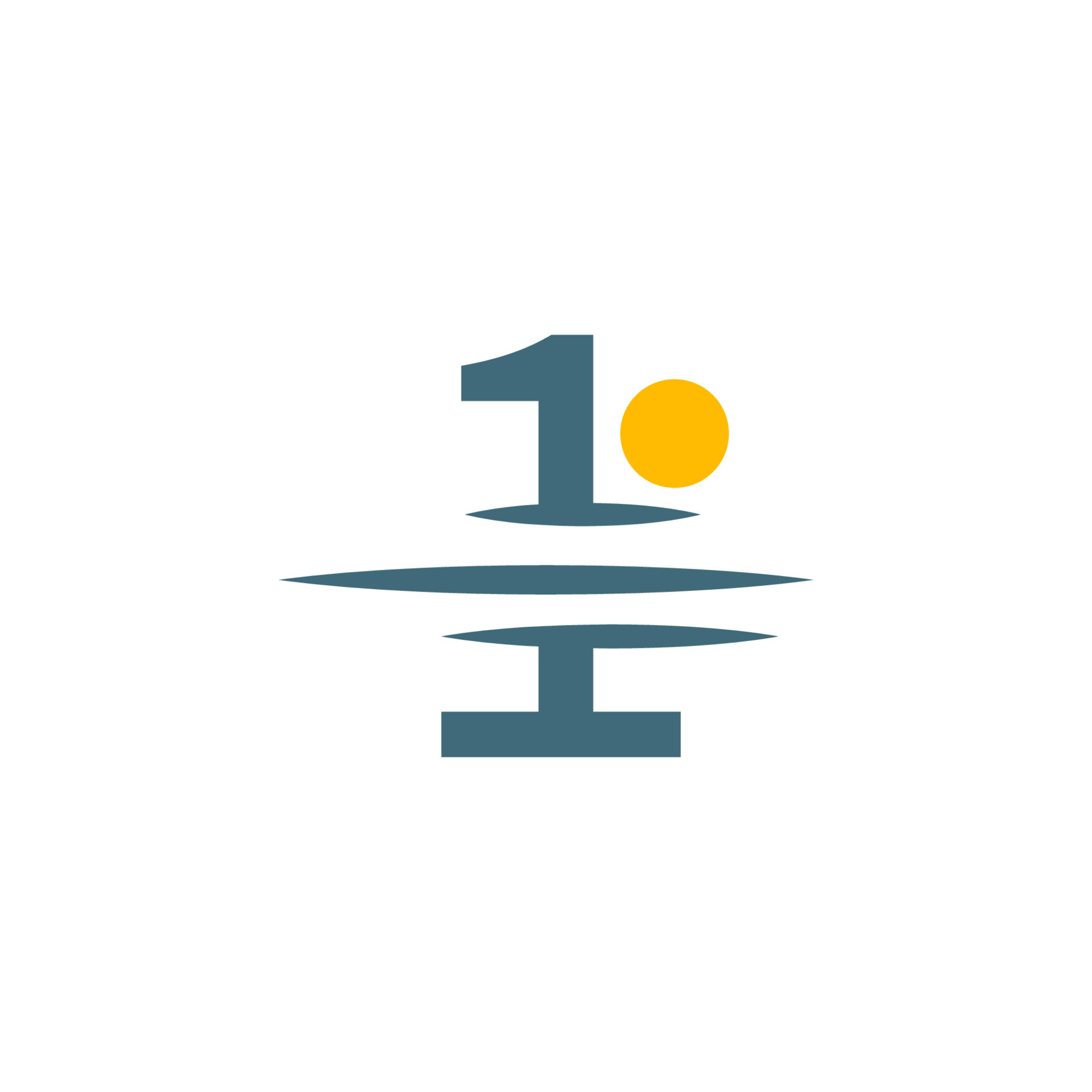 Logo icon number 1 with sunset icon design 7054175 Vector Art at Vecteezy
