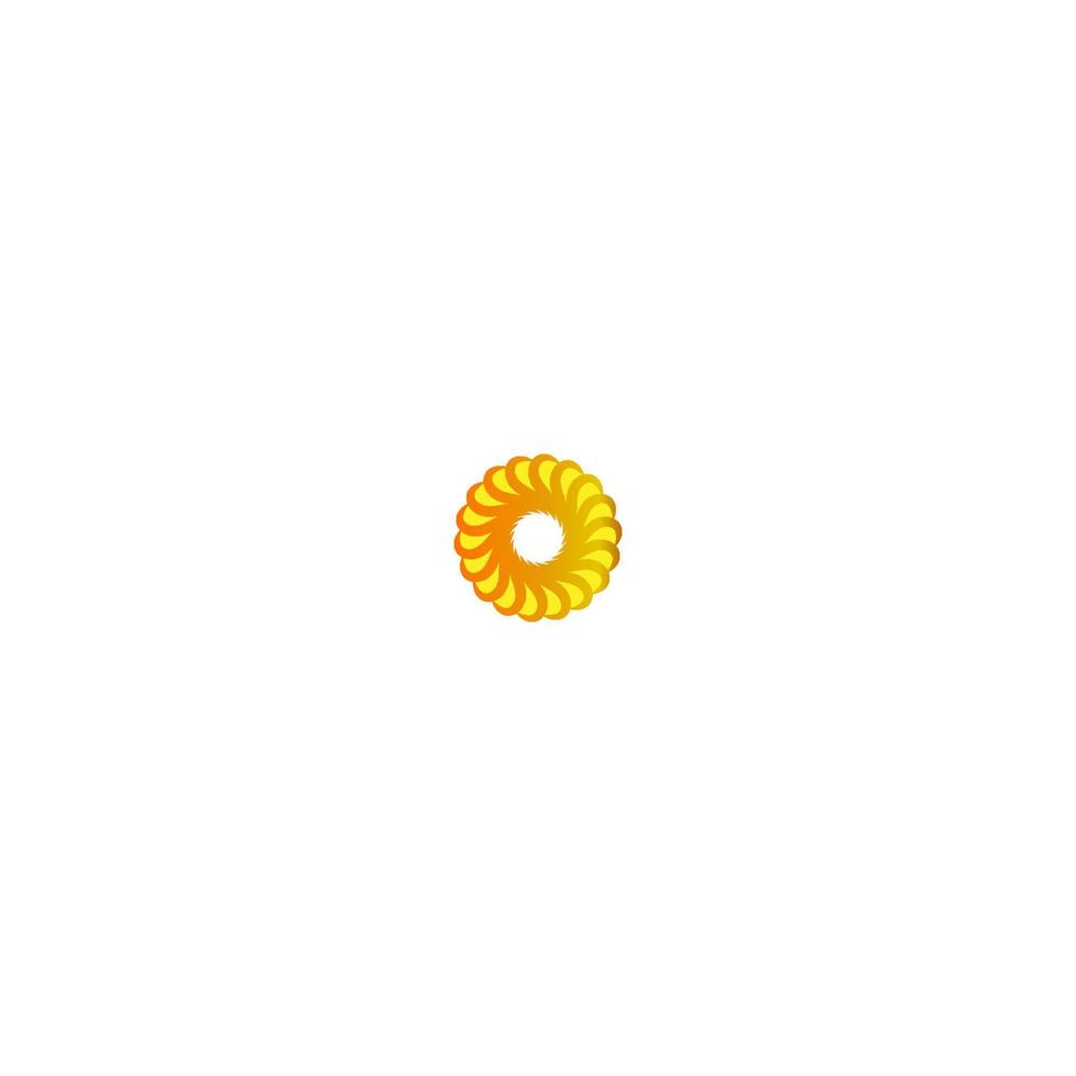 plantilla de icono de logotipo de sol vector