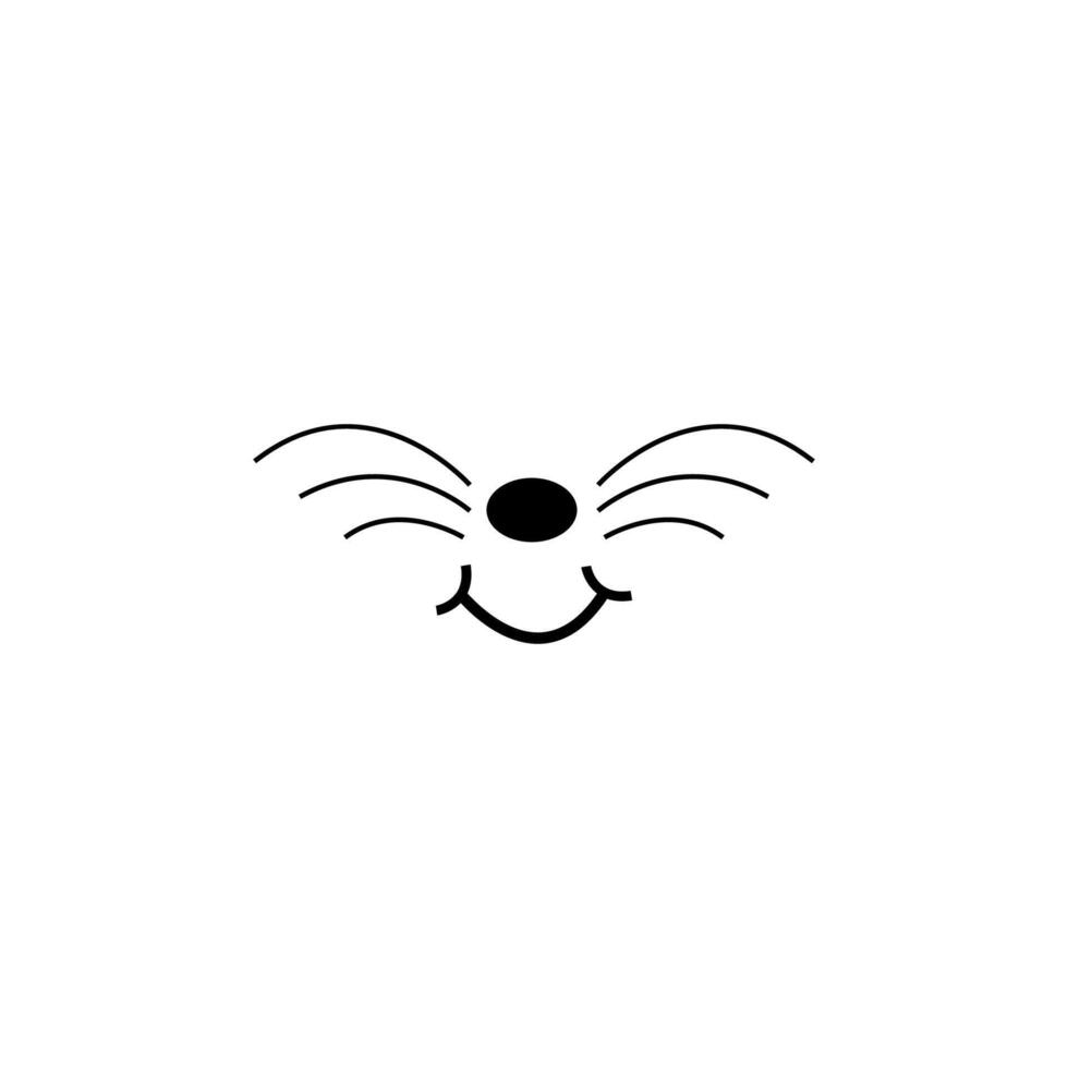 icono de diseño de cara de animal vector