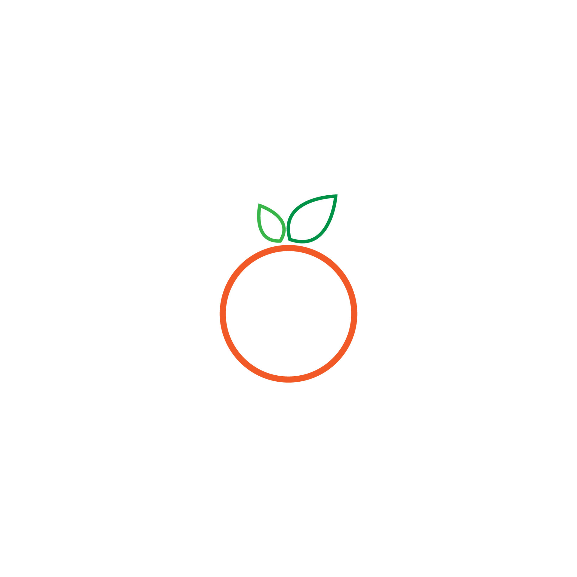 Orange fruit icon logo 7054709 Vector Art at Vecteezy