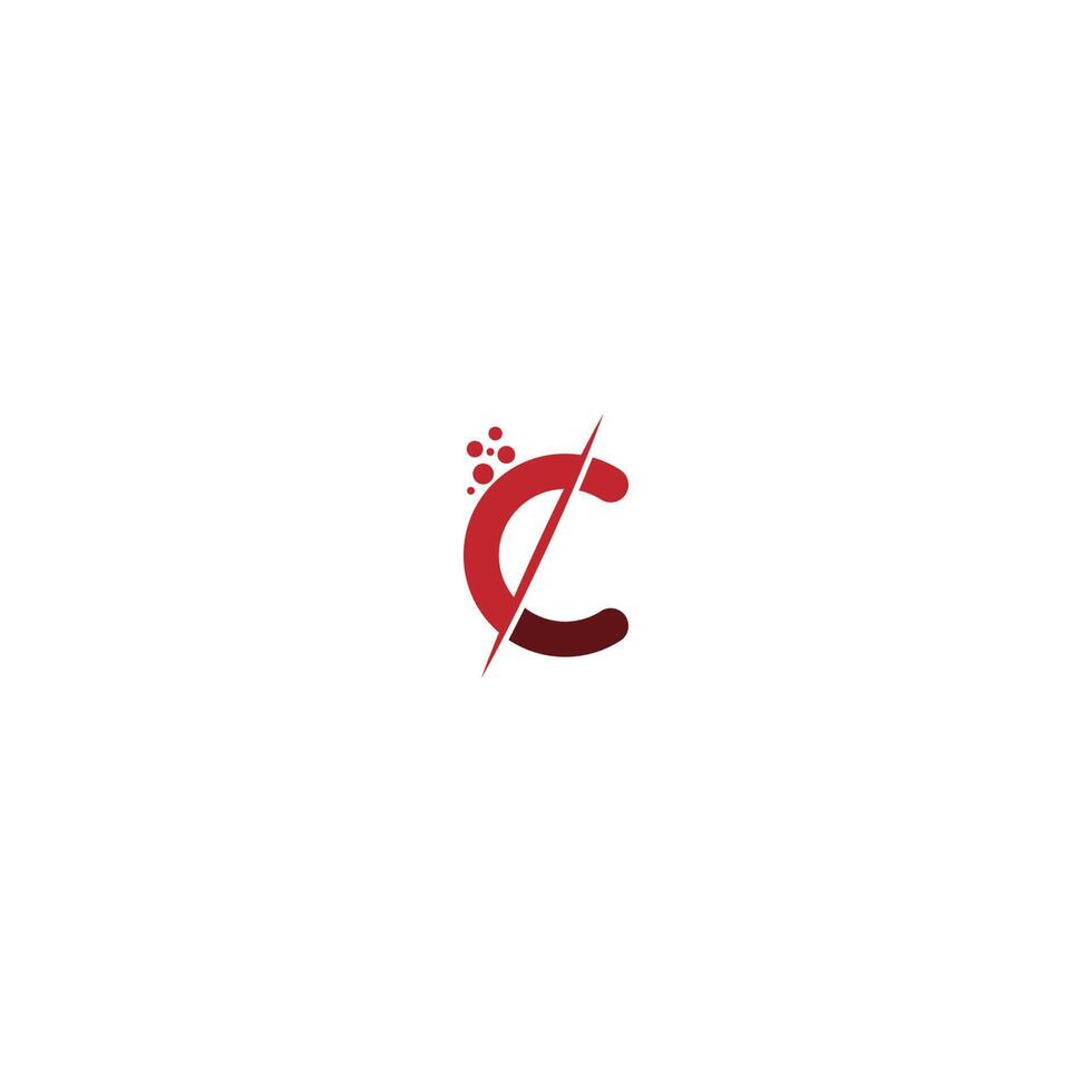 logotipo de la letra c vector