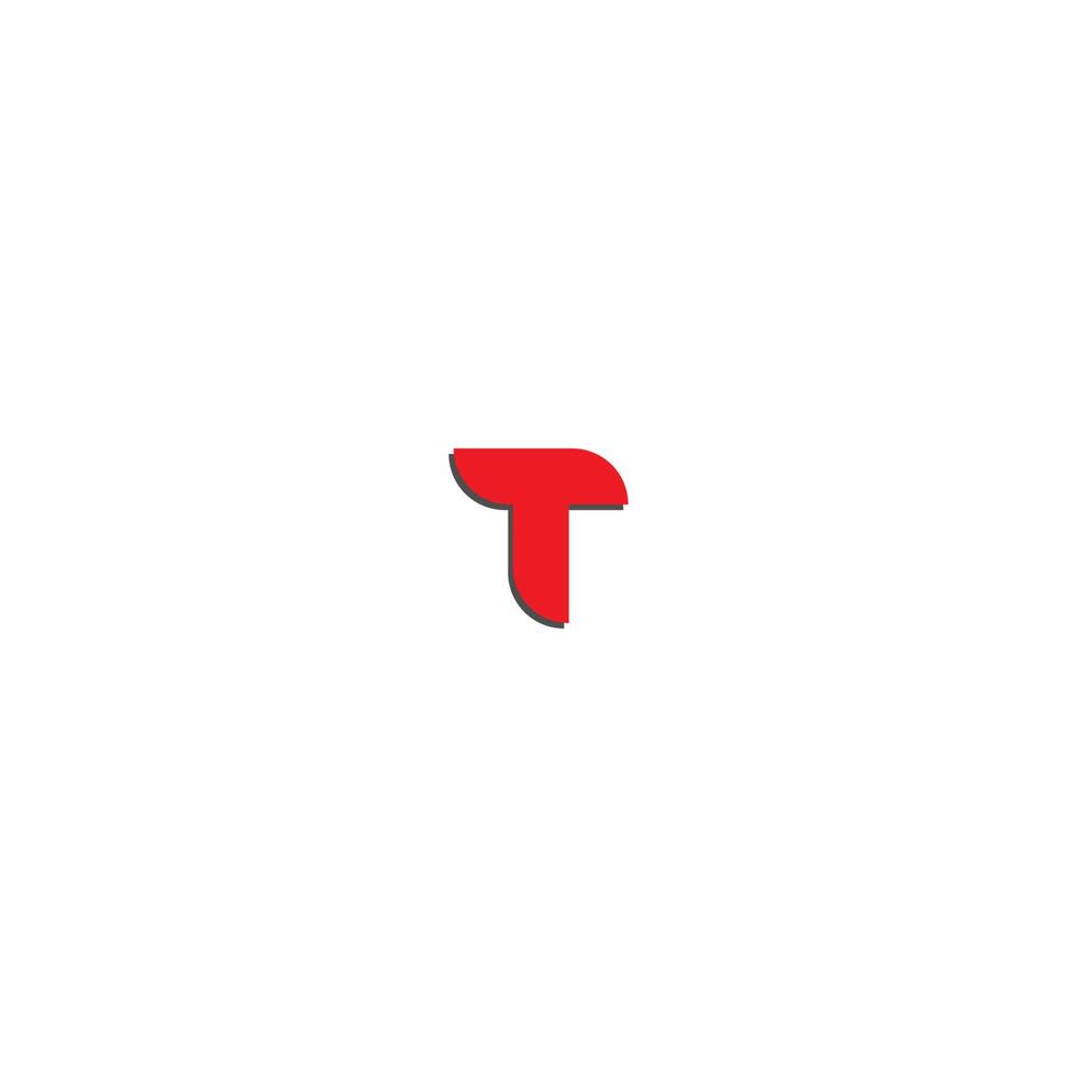 concepto de icono de logotipo de letra t vector