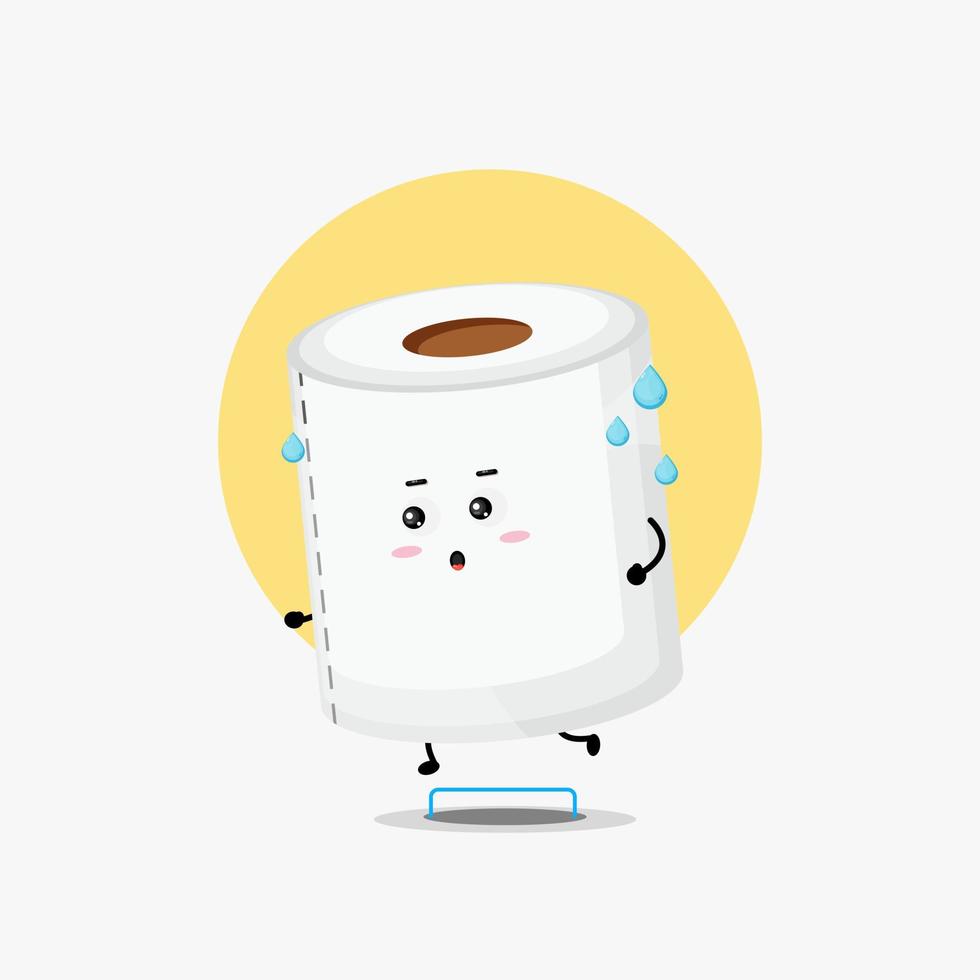 Funny toilet paper character running competition 7055236 Vector Art at  Vecteezy