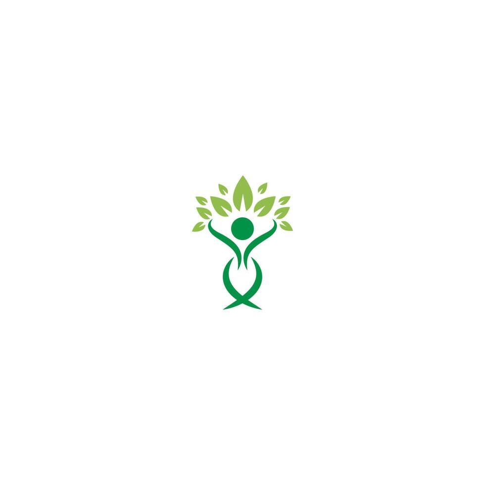 People tree care logo vector