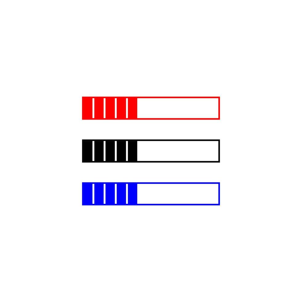 icono de conjunto de logotipo de proceso de carga vector