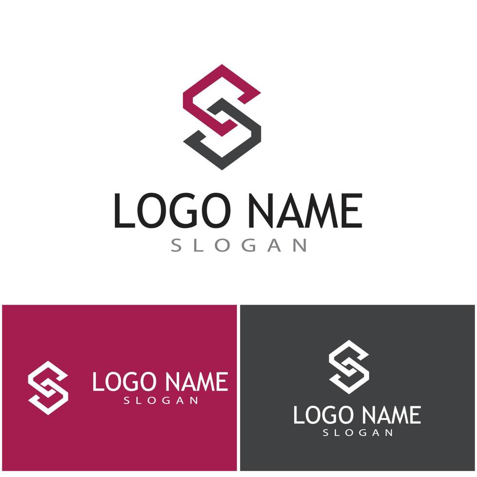 Business corporate S letter logo design vector