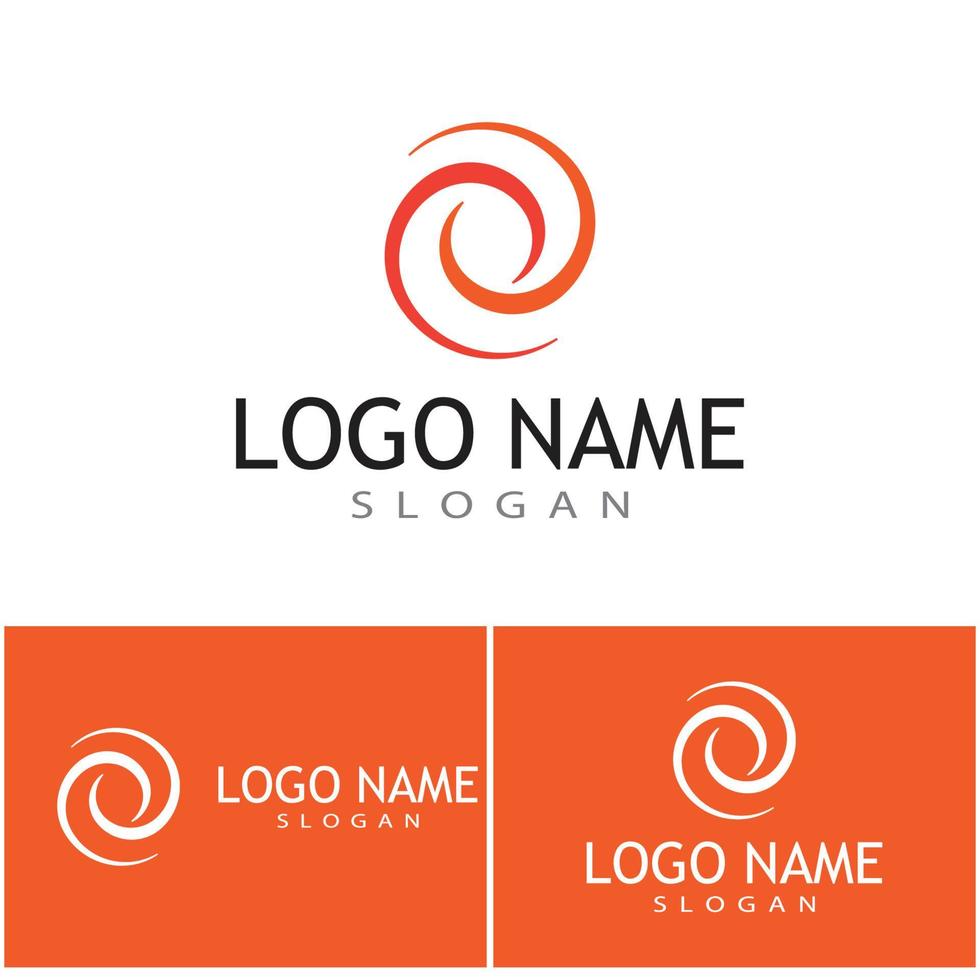 Spiral Logo Template vector symbol nature