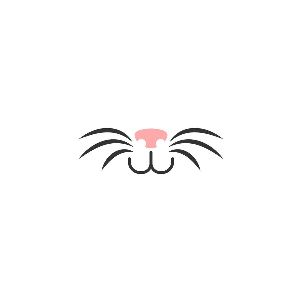 Animal face design icon vector