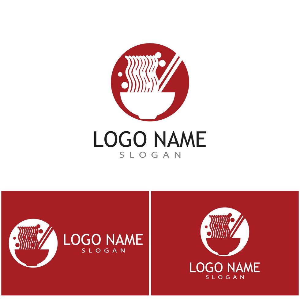 Noodles Logo Template vector symbol design