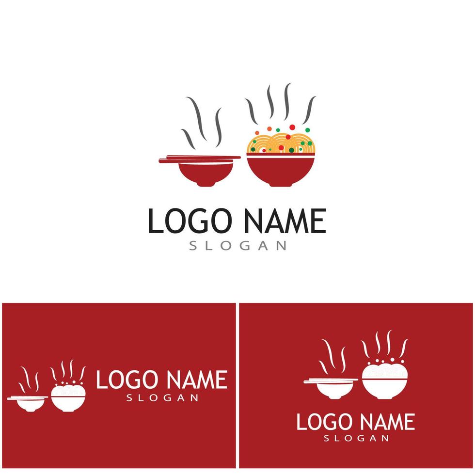 Noodles Logo Template vector symbol design