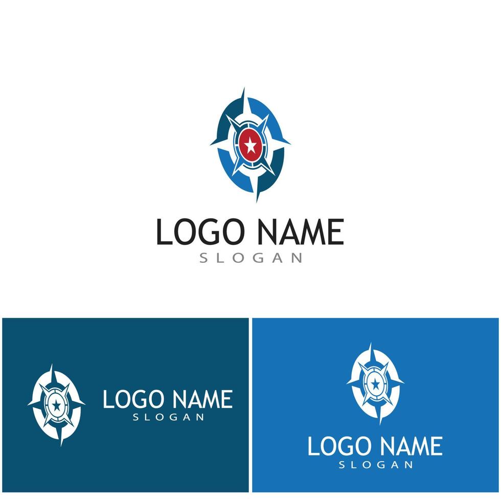 Compass icon Vector Illustration design Logo template
