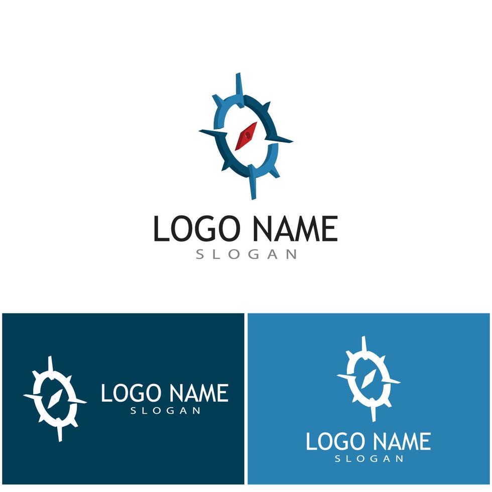 Compass icon Vector Illustration design Logo template