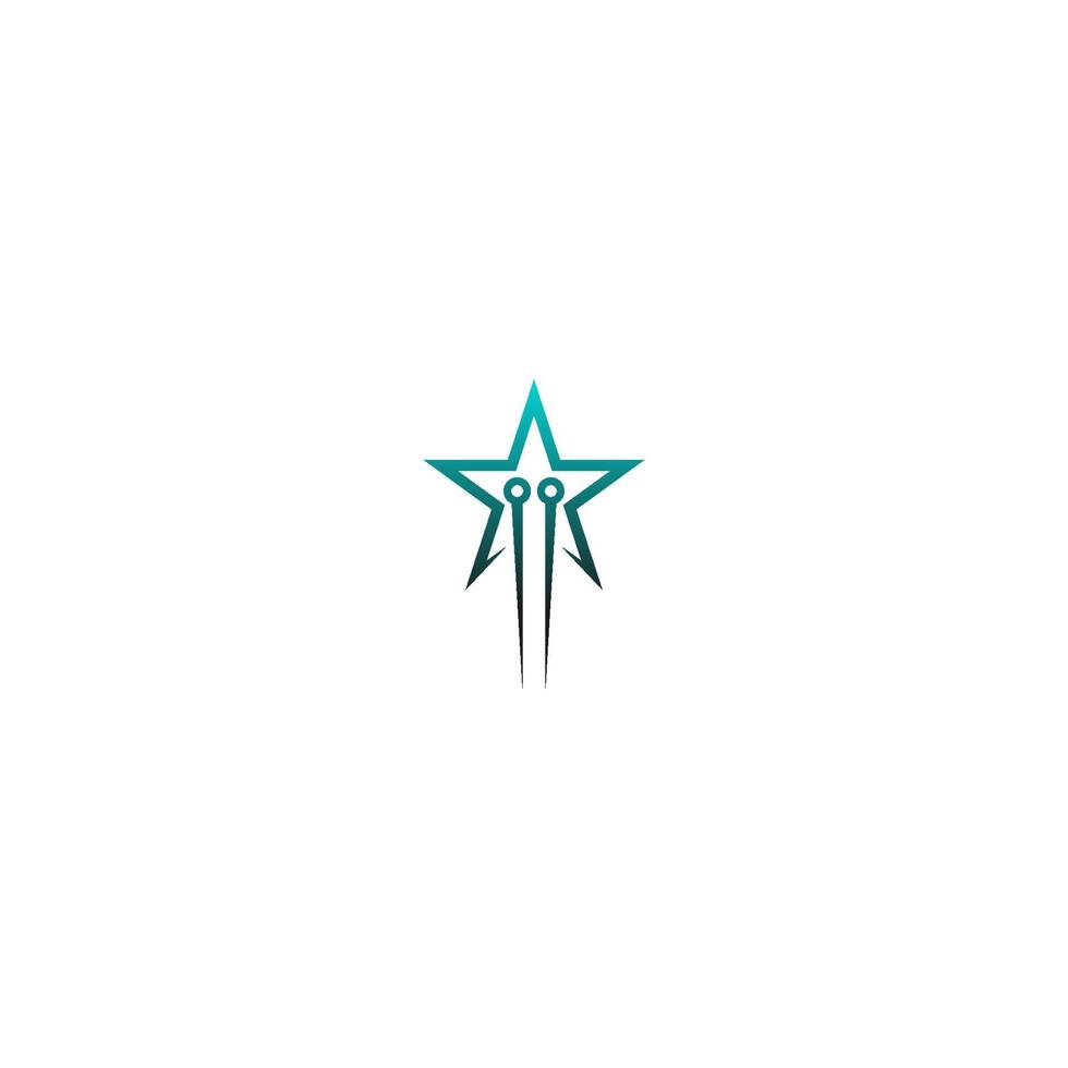 icono de vector de plantilla de logotipo de estrella