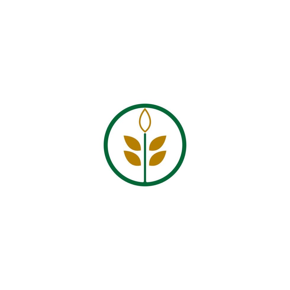 Rice logo icon concept vector