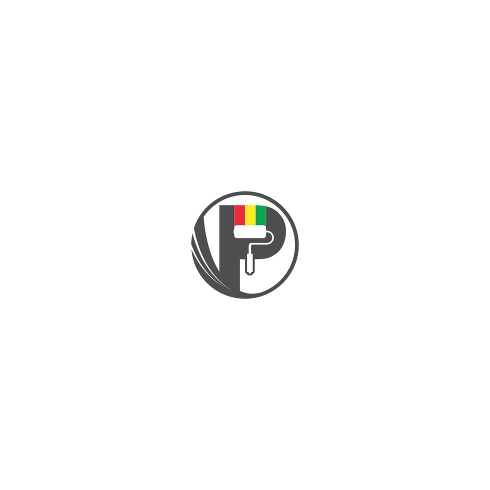 Paint logo business vector