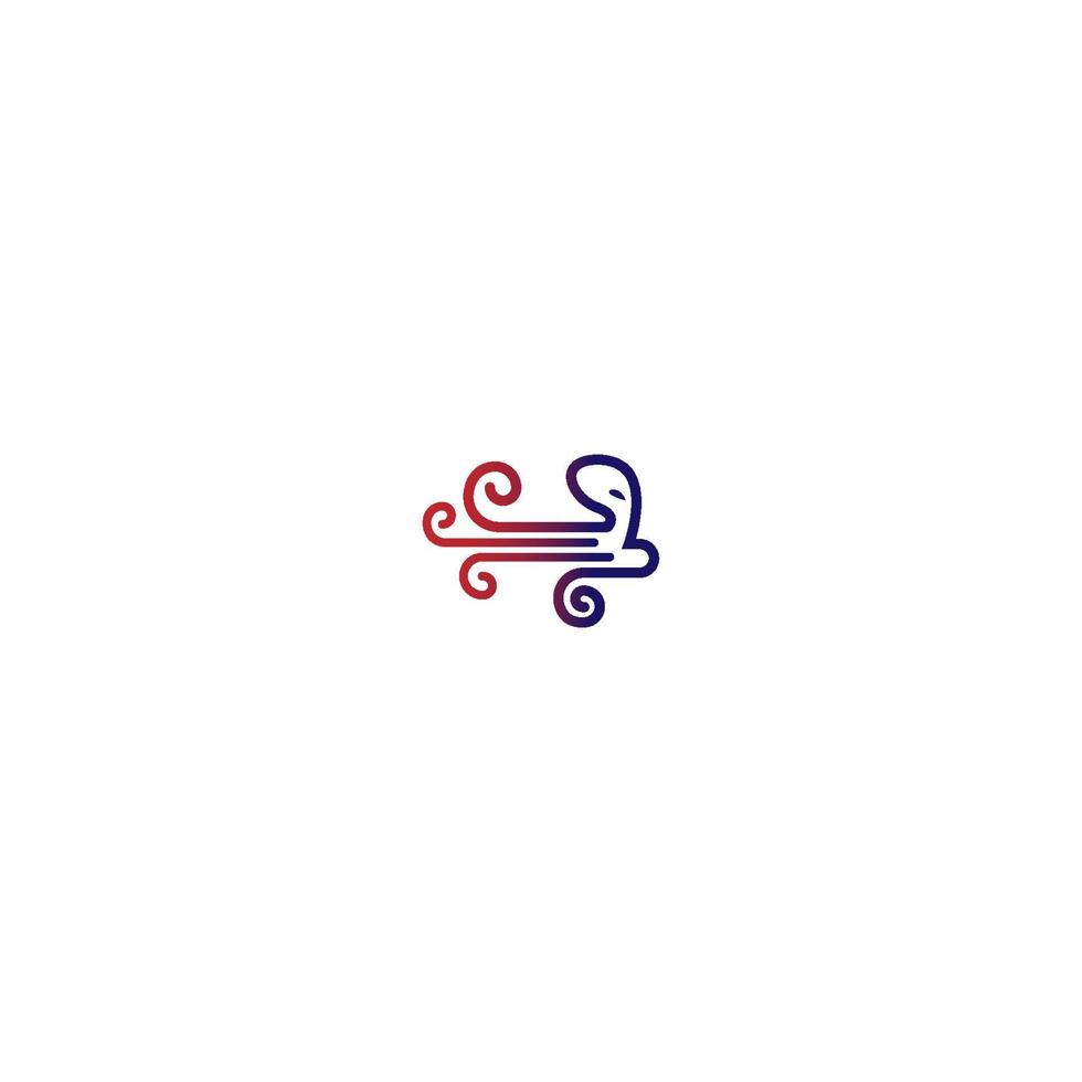 vector de icono de logotipo de pulpo