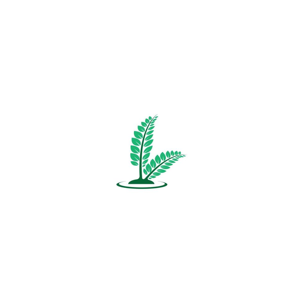 logotipo de icono de hoja vector