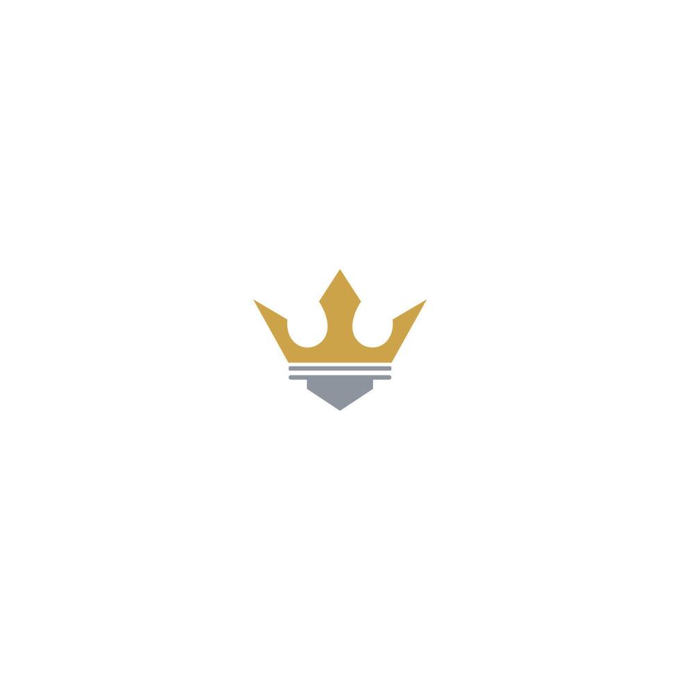 Crown concept logo icon design vector